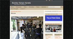 Desktop Screenshot of bowleykenpokarate.com