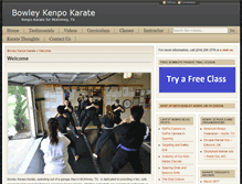 Tablet Screenshot of bowleykenpokarate.com